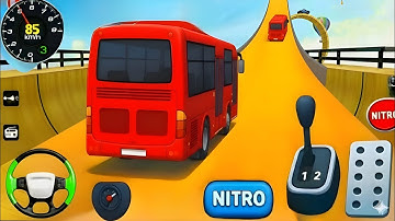Bus Mega Ramp Impossible Racing | Bus Impossible Stunts | Android Gameplay