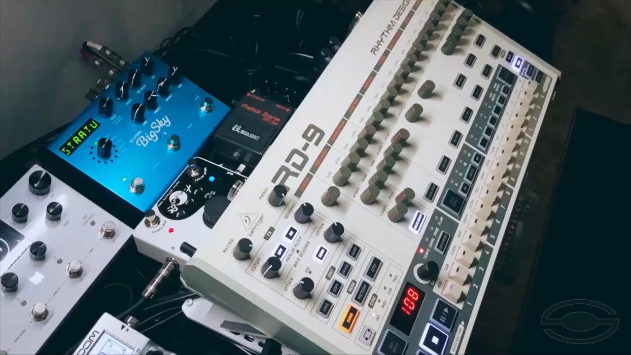 Behringer RD 9 through a Boss Metal Zone Waza Craft MT 2W - YouTube