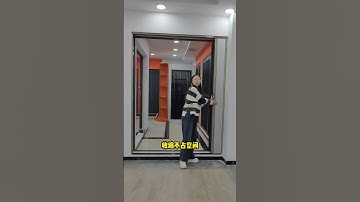Frosted partition door, transparent anti-privacy, folding does not take up space