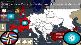 Scandinavia vs Turkic States the most liked region in the world
