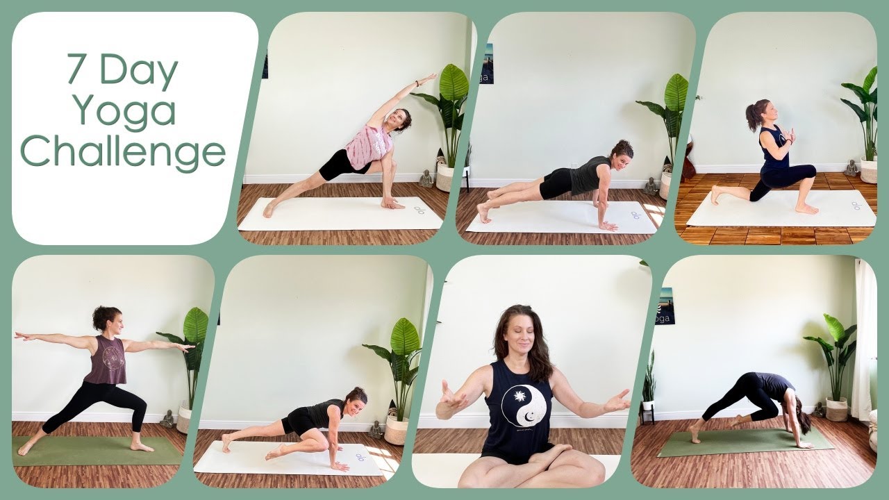 7-Day Yoga Challenge [Day 1, Part 1 of 2] - YouTube