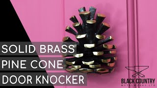 Solid Brass Pine Cone Door Knocker (DK323/PBL)