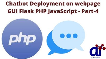 Chatbot Deployment on webpage GUI Flask PHP JavaScript - Part-4