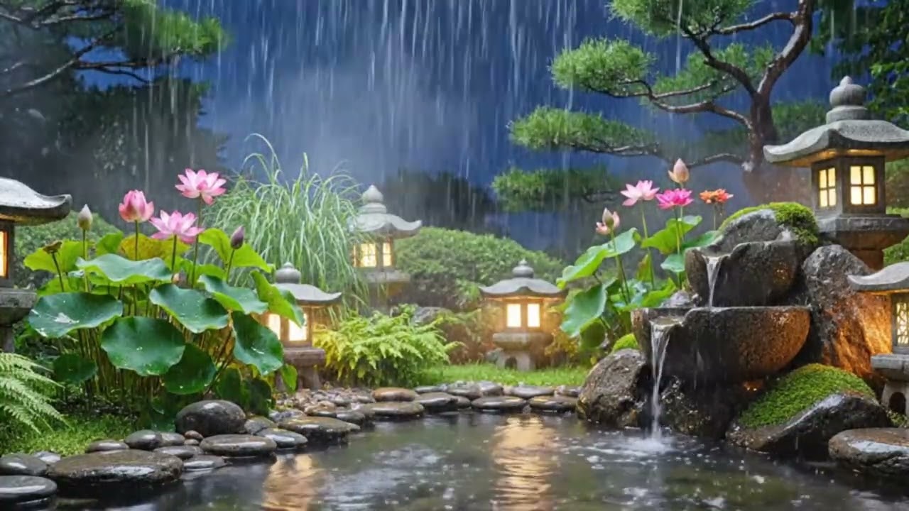 Healing Piano with Soothing Rain 🌿 Deep Sleep Music for Insomnia & Anxiety
