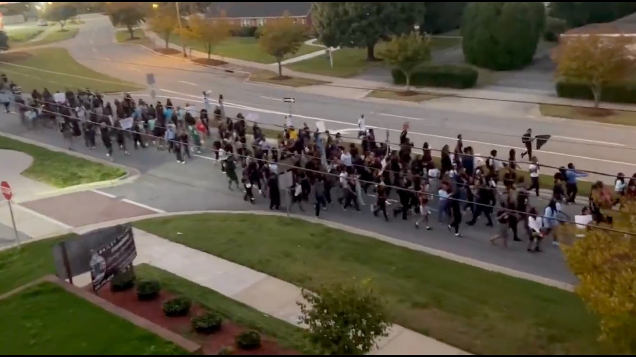 Students march to polls after Republicans shut down campus sites