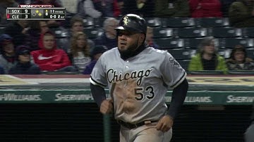CWS@CLE: Melky scores from second on infield single