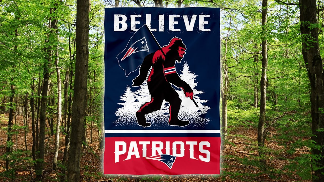 New England Patriots Bigfoot Sasquatch Believe Garden Flag – Double-Sided NFL Team Yard Banner 4 thumbnail image