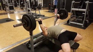 20160224 Bench Press 292 lbs x 5 Reps @8,5 RPE