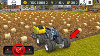 Traktor Baru Dengan Round Baler Di Fs18 | Gameplay Multiplayer Fs18 | Timelapse | screenshot 4