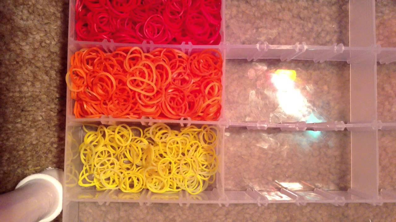 How to Organize Rainbow Loom Rubber Bands (UPDATED) YouTube