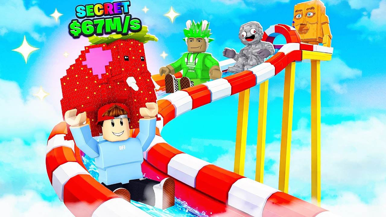 Ich FINDE den 999.999 STRAWBERRY in Rutschen für Brainrots!