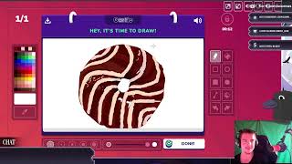 Drawing a hyperrealistic donut in gartic