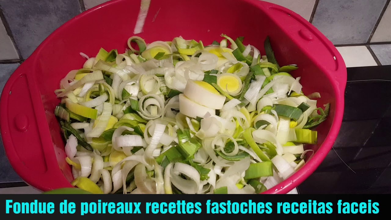 Fondue de poireaux simple YouTube