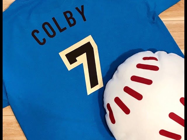 Customized Family Collection of Baseball Shirts Using the Cricut