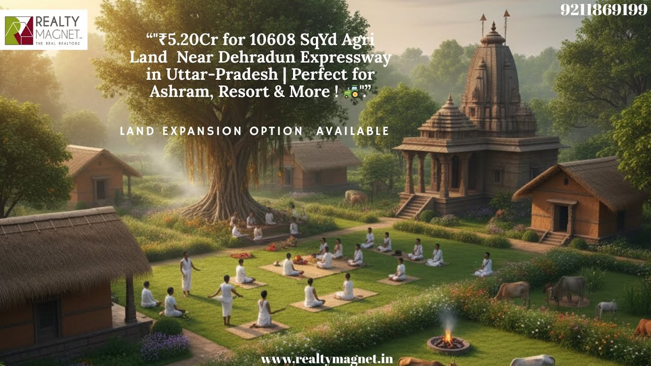 13 Bigha Land,40 Lakh per bigha (900 meter from  Dehradun Expressway) before Sunderpur Chowk in UP 💰