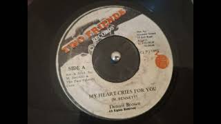 Dennis Brown - My Heart Cries For You + Version 7' - YouTube