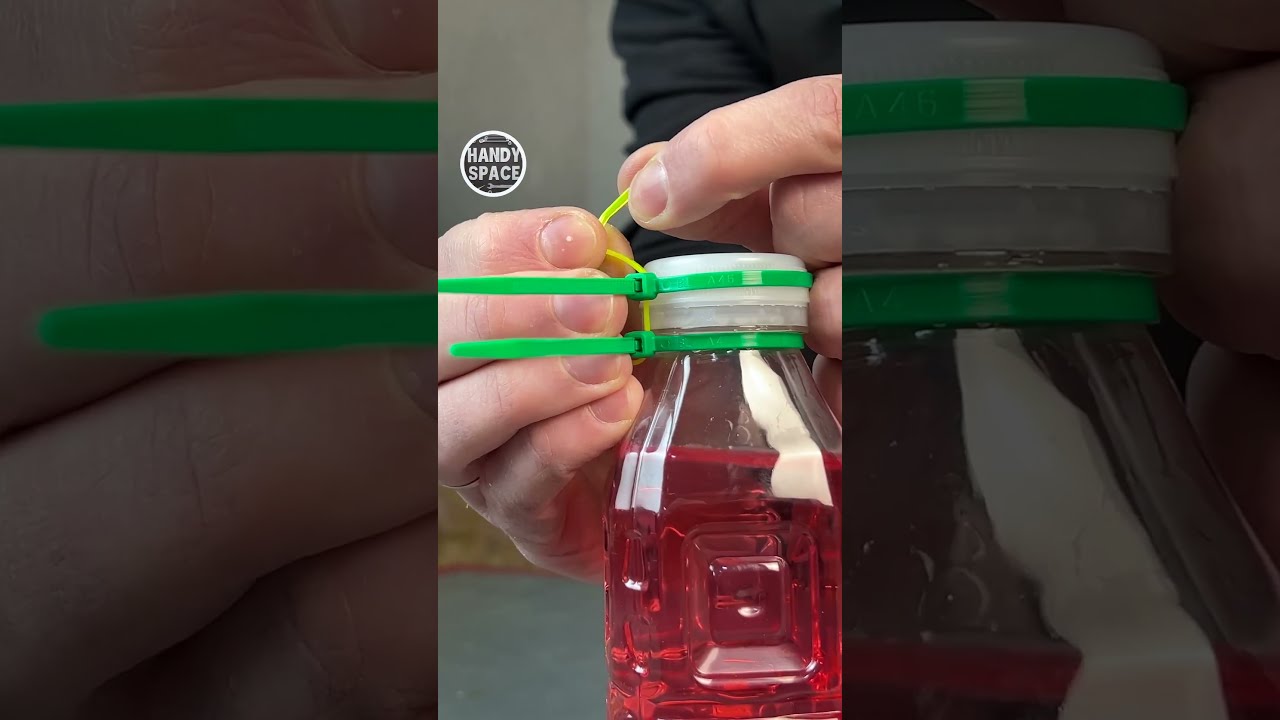 Life Hack With Zip Tie And Bottle Lifehacks Tricks
