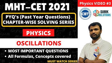 MHT CET 2021 | Oscillations PYQ
