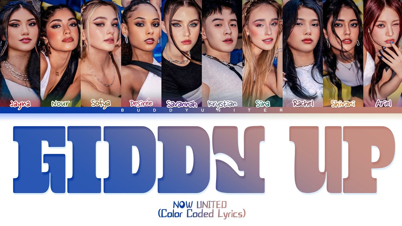 NOW UNITED 'Giddy Up' Lyrics (Color Coded Lyrics) (ENG/PT-BR)