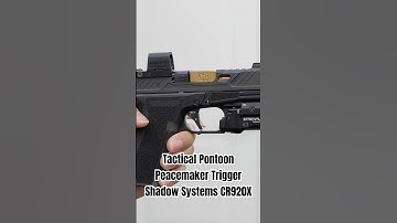 Tactical Pontoon Peacemaker Extreme Carry Trigger for Shadow Systems CR920X Glock 43X Glock 48