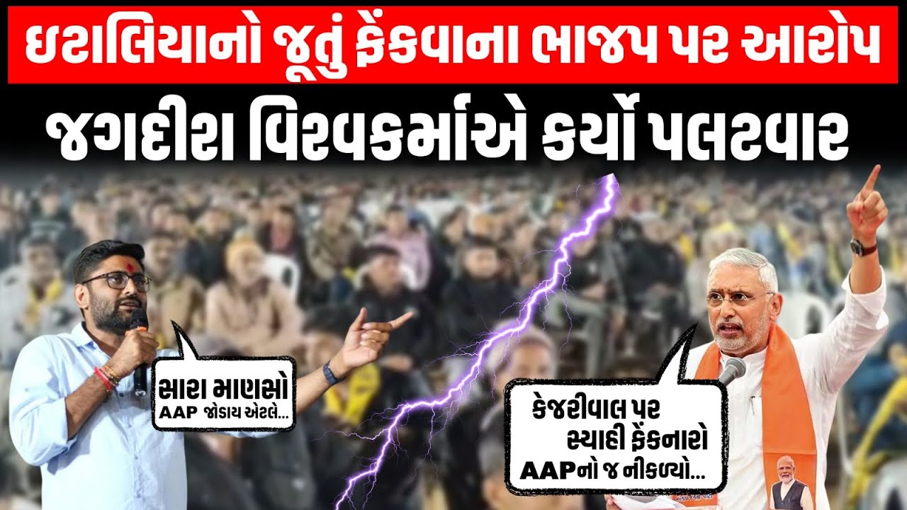 Gopal Italia પર જૂતું ફેંકાયા મામલે ભાજપ પર કરેલા આરોપ સામે Jagdish Visvkarma એ કર્યો પલટવાર |