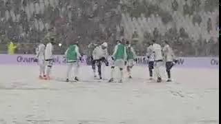 Snowball before the match &quot;Juventus&quot; - &quot;Atalanta&quot;