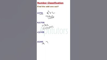 Number Classification..Odd One Out.. Reasoning questions #aptitude #arithmetic #logical