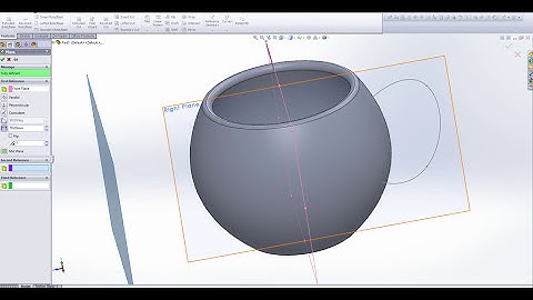 Solidworks 2013 Cup tutorial (using shell and sweep features)
