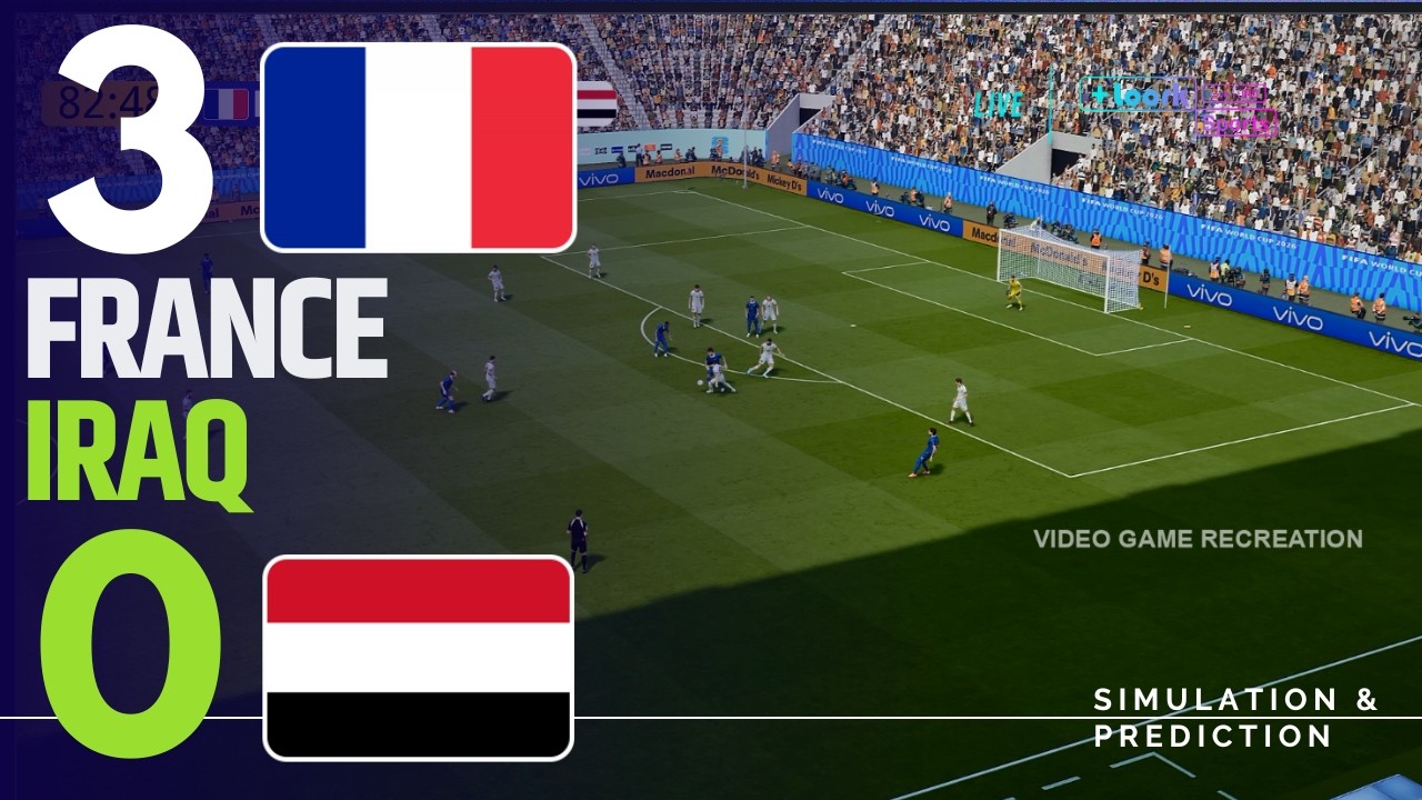 ⚽ Francia 3-0 Irak Highlights  |  Copa Mundial 2026 Simulación y Recreación de Videojuego