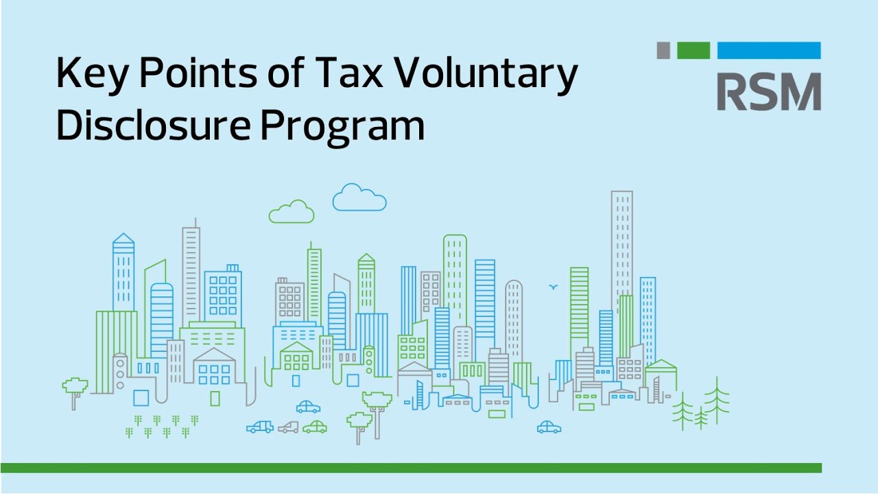 RSM Indonesia inar Key Points of Tax Voluntary Disclosure Program