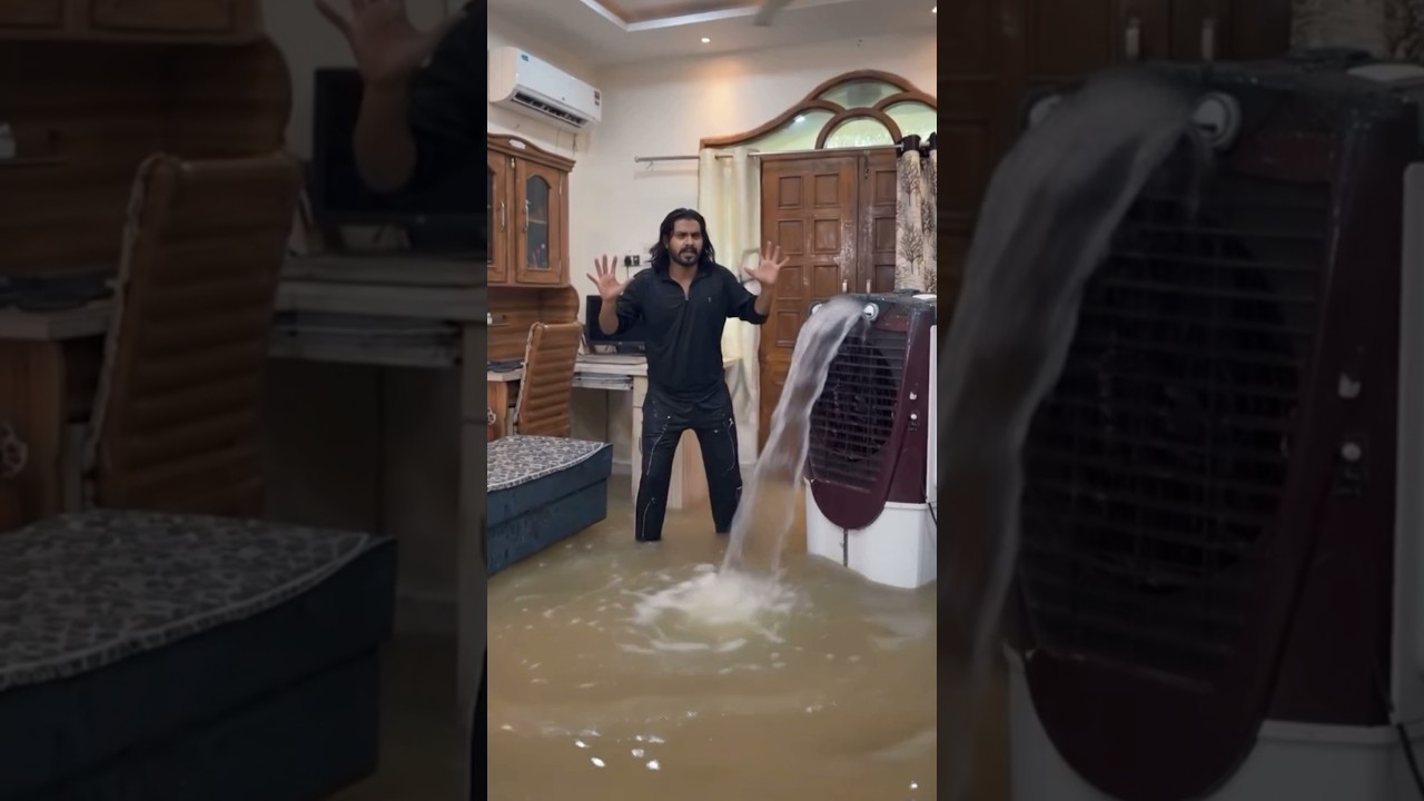 Pani bhara gya ghar m😂(AC bs cooler)