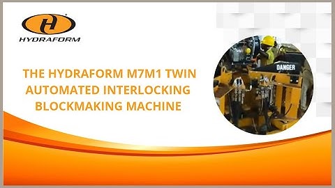The Hydraform M7MI Twin Automated Interlocking Blockmaking Machine