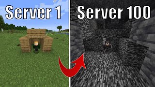 I Joined 100 RANDOM Minecraft Servers...