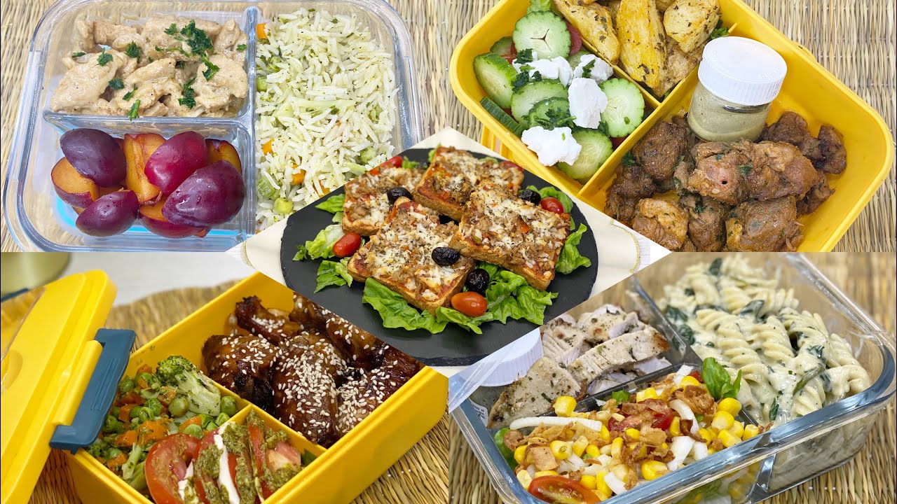 أفكار للانش بوكس صحية😋للعمل والمدرسة لاسبوع كامل سهلة وسريعة lunch box ideas🔥back to school2023