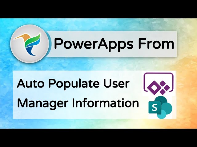 Auto Populate User Manager Information using PowerApps