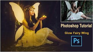 Glow Effect - Glowing Fairy Wing Editing Tutorial in Photoshop |Photoshop glow tutorial screenshot 3