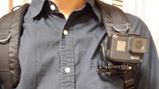 【GoPro HERO 7】４ｋバックパックマウント装着手振れ補正検証 HyperSmooth　ゴープロ7