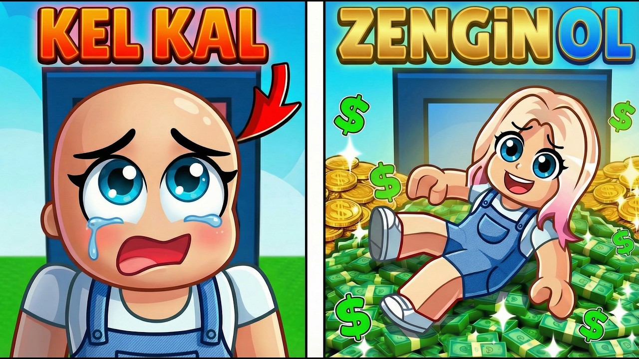 Zengin mi Yoksa Kel mi Seçimini Yap😅 Roblox’ta Zor Kararlar Verdik