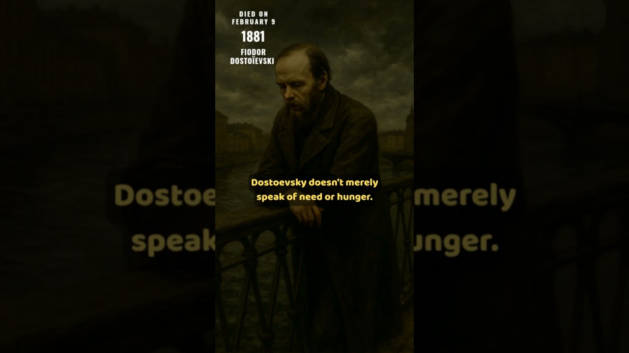 The Dignity of Man Beneath the Weight of Poverty — Fyodor Dostoevsky 