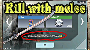 Call of duty mobile kill 5 enemies with any Melee weapon in mp matches