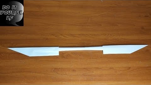 How to make a two-bladed glaive from A4 paper?