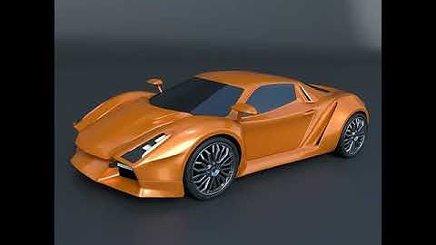 3D Model of Nexeno Concept Car Blender Review