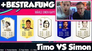 FUT DRAFT: Timo VS Simon +BESTRAFUNG!! | FIFA 19 Tisi Schubech STREAM HIGHLIGHTS