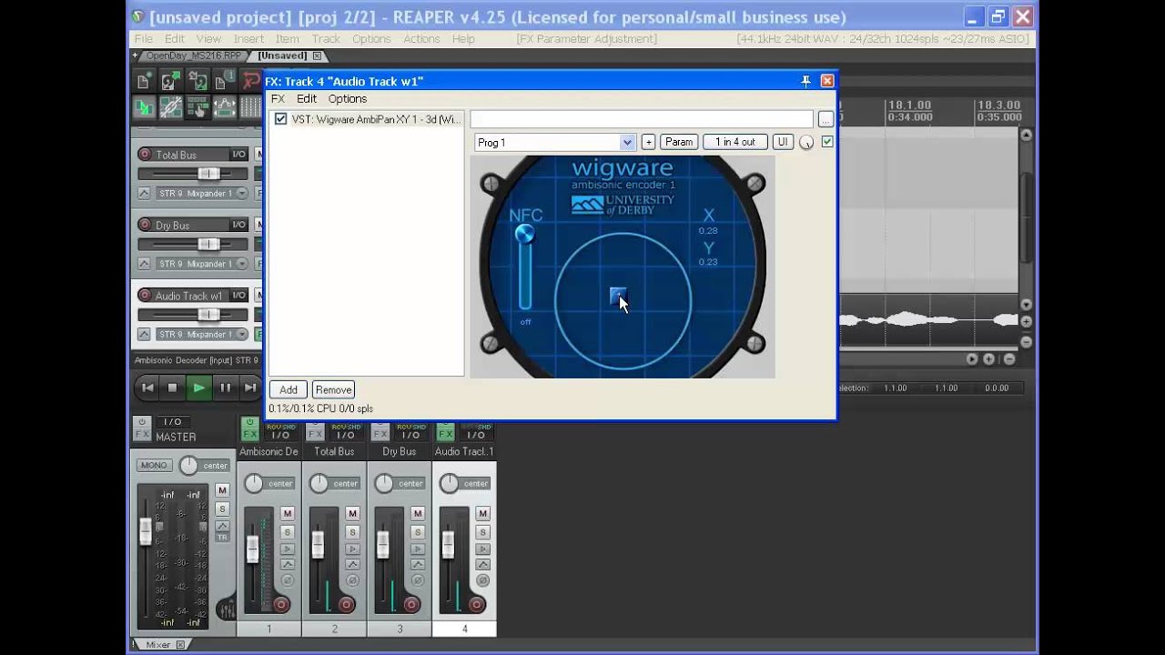 Reaper Routing 2 - Practical Ambisonics using Reaper and Wigware Demo (Routing) - HD ...