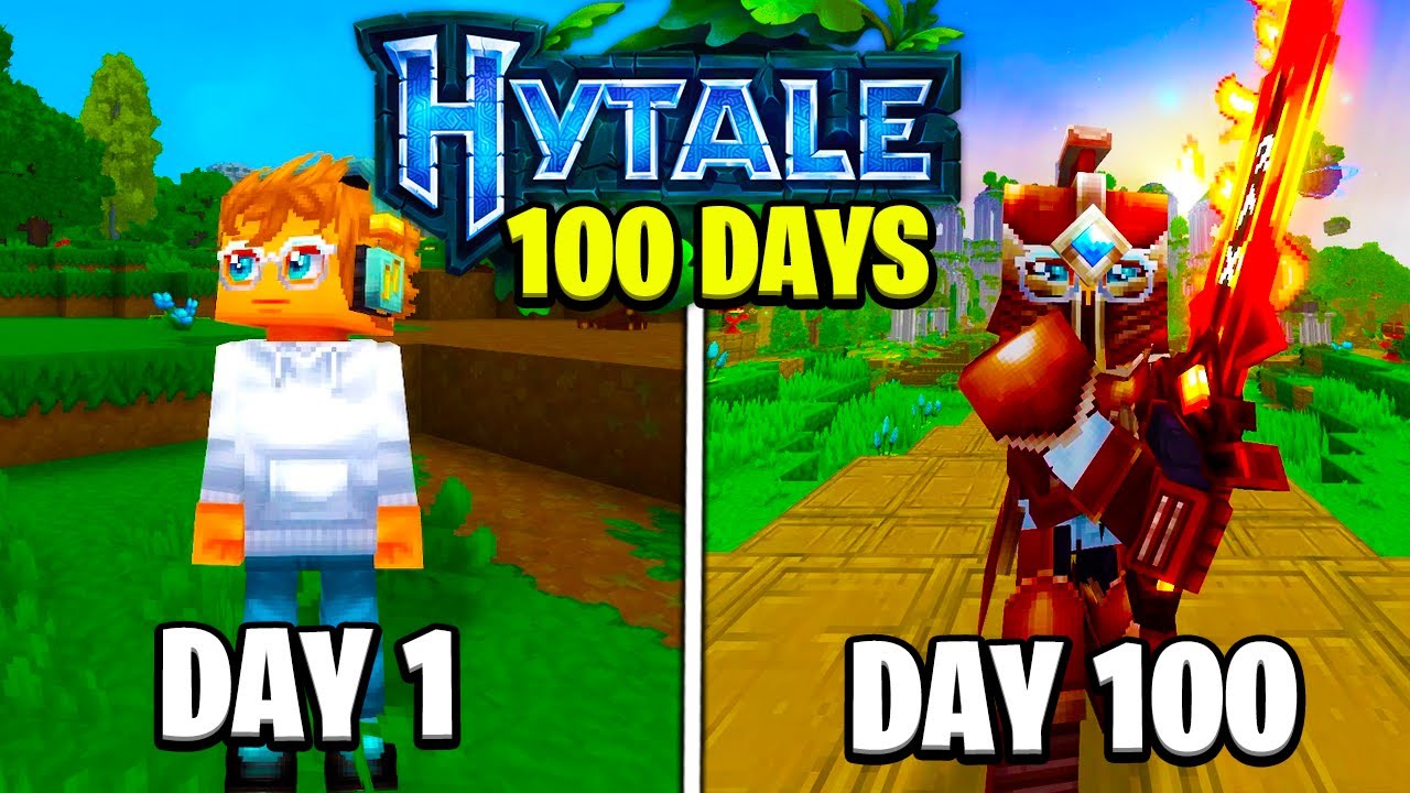 I Survived 100 Days in Hytale!