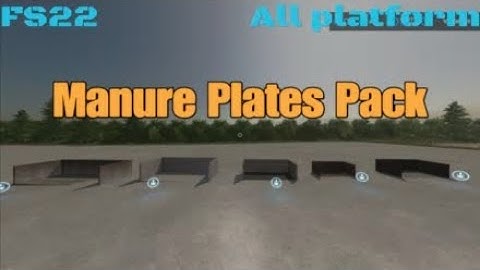 Manure Plates Pack / New mod for all platforms on FS22