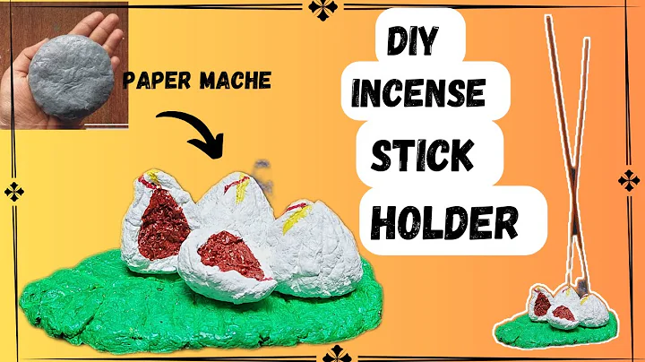 Paper mache modak || home decor || Incense stick holder || Ganpati decoration #diy #youtube