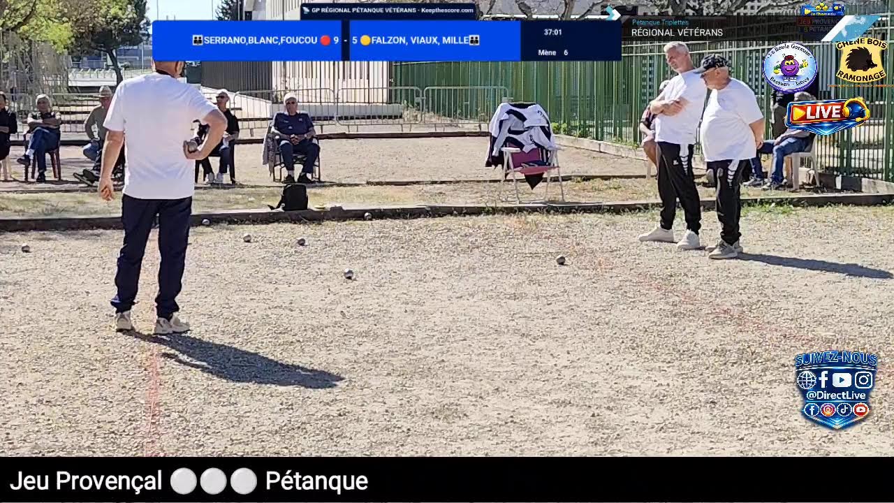 Miniature : 📡 LIVE - FINAL 🏆 GRAND PRIX DE LA VILLE - RÉGIONAL PÉTANQUE TRIPLETTES VÉTÉRANS