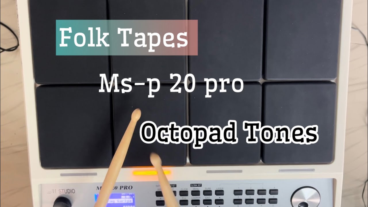 M STUDIO MS-P20 pro octopad tones || 