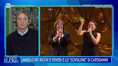 Angelo dei Ricchi e Poveri e lo "scivolone" di Capodanno - La Volta Buona 08/01/2025